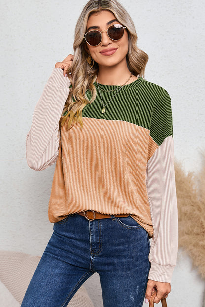 Corduroy Long Sleeve Top - Cowaa