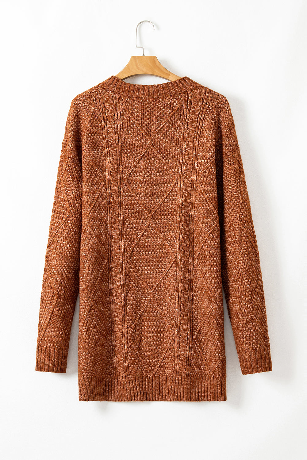 Knit Loose Fit Sweater Dress - Cowaa