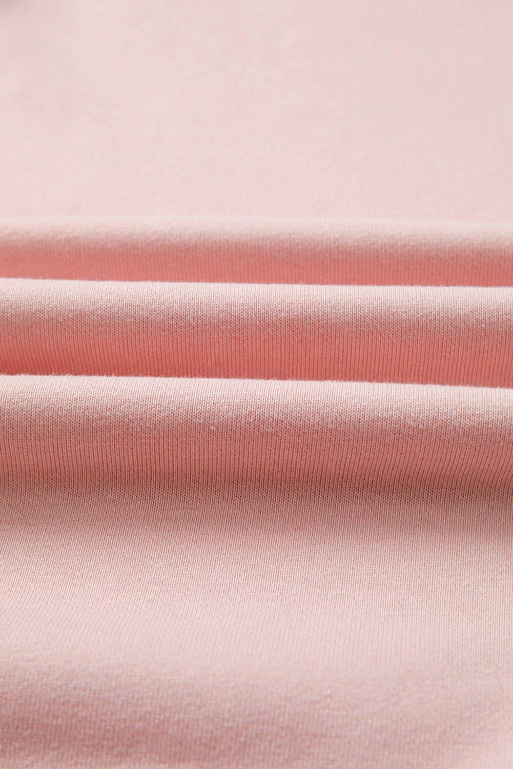 Light Pink Colorblock Waffle Patchwork Oversize Sweatshirt - Cowaa