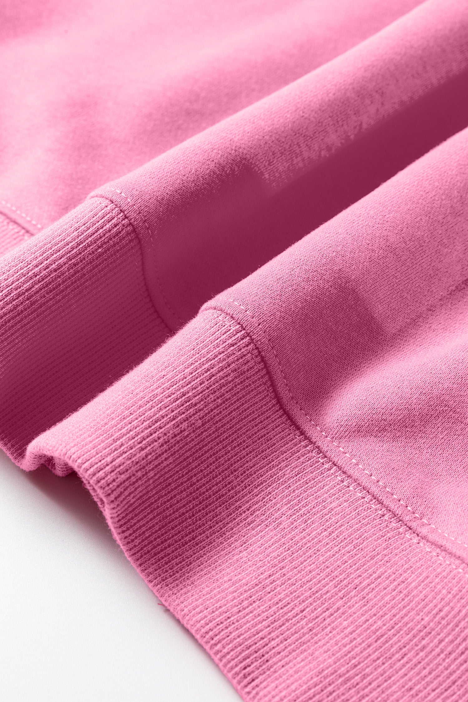 Bright Pink Oversize Blessed Embroidered Mock Neck Sweatshirt - Cowaa