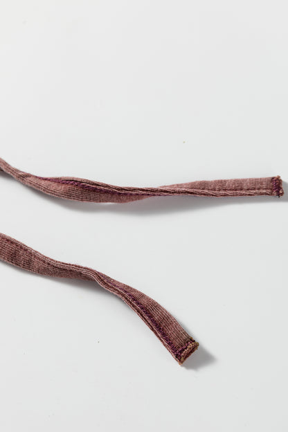 Wild Ginger Mineral Wash Lace-up High Waist Raw Hem Patched Pocket Pants - Cowaa