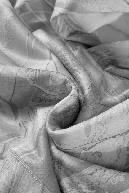 Gray Camouflage Woodland Print Oversized Sporty Hoodie