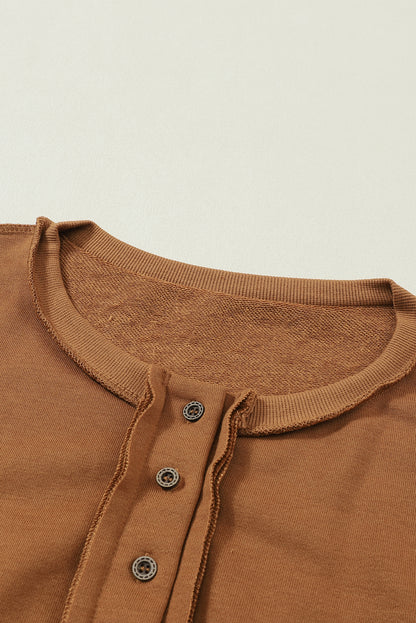 Slouchy Drop Shoulder Sweatshirt - Cowaa