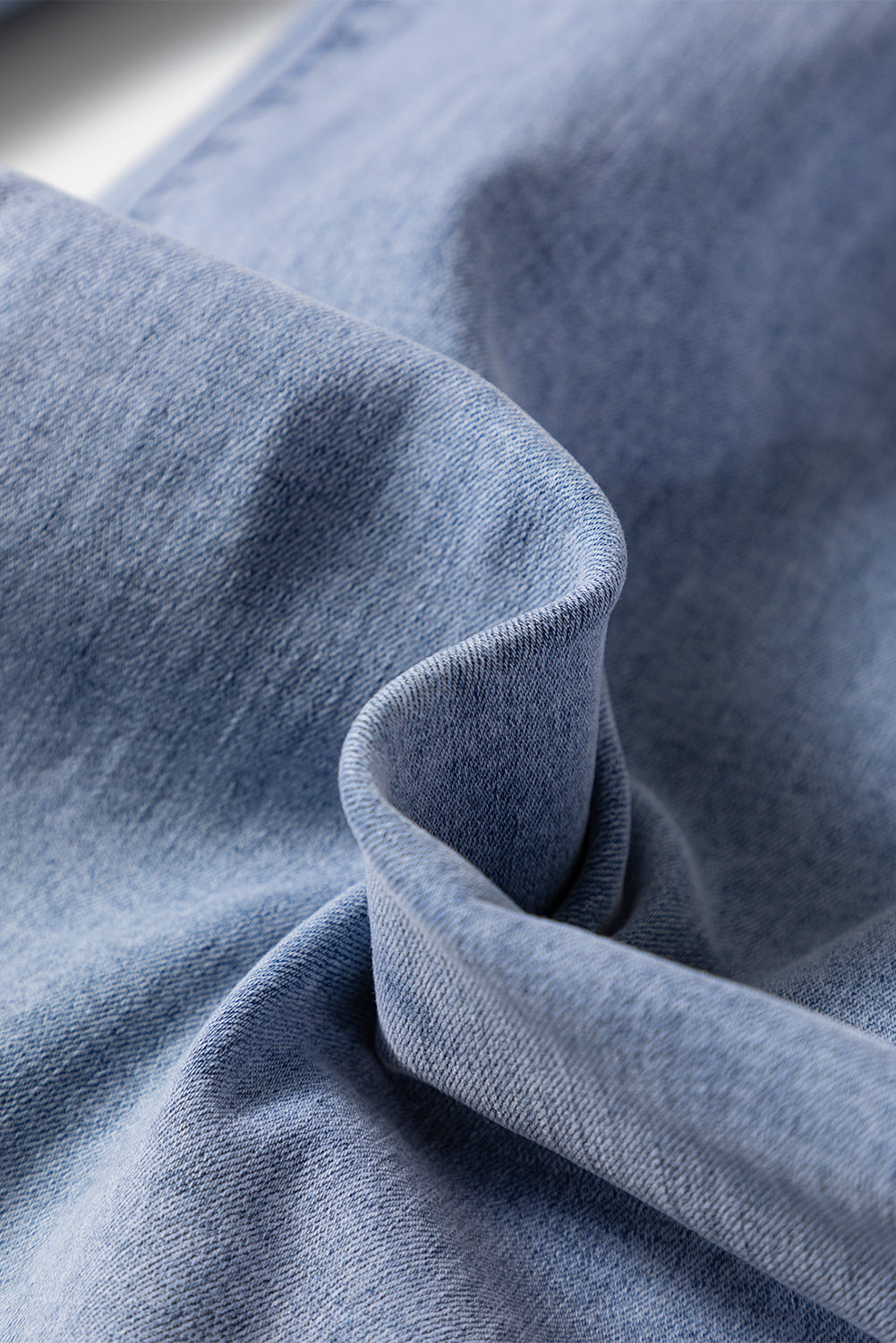 Beau Blue High Waist Button Zip Fly Bell Bottom Jeans - Cowaa