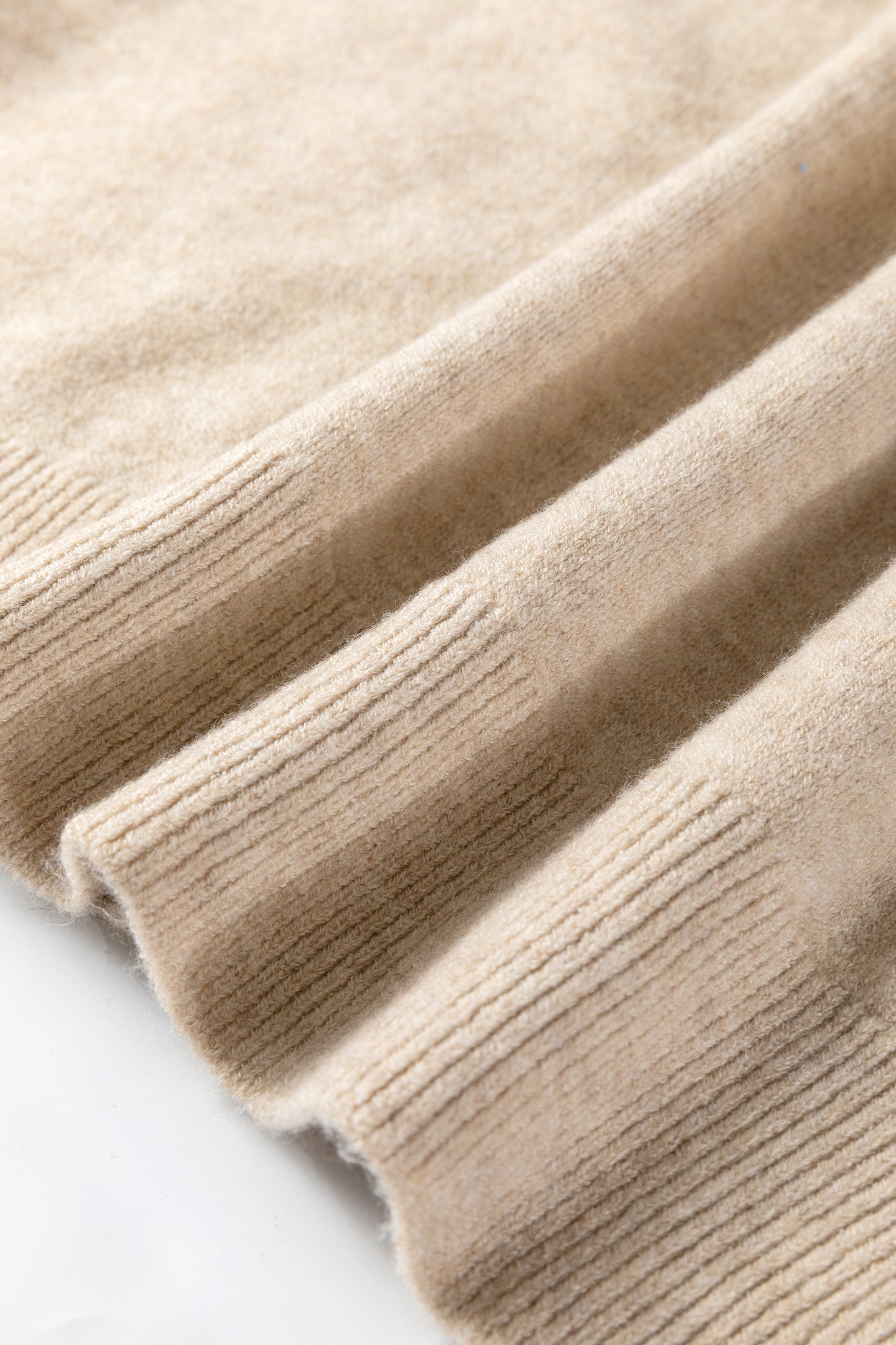 Parchment Button Lace Detail Raglan Sleeve Shift Mini Sweater Dress - Cowaa