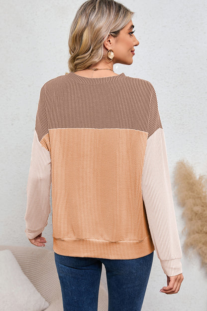 Corduroy Long Sleeve Top - Cowaa