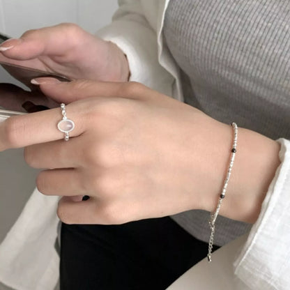 925 Sterling Silver Open Ring.