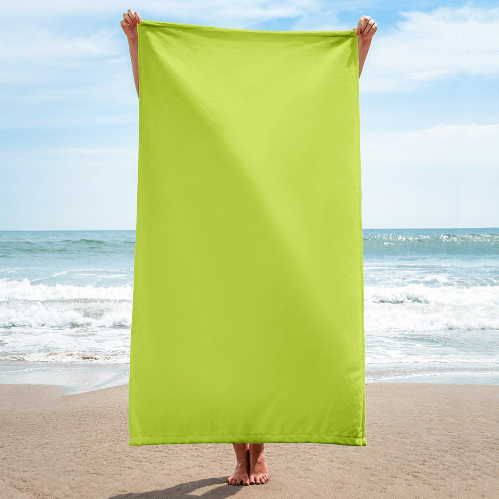 Bright Green Beach Towel