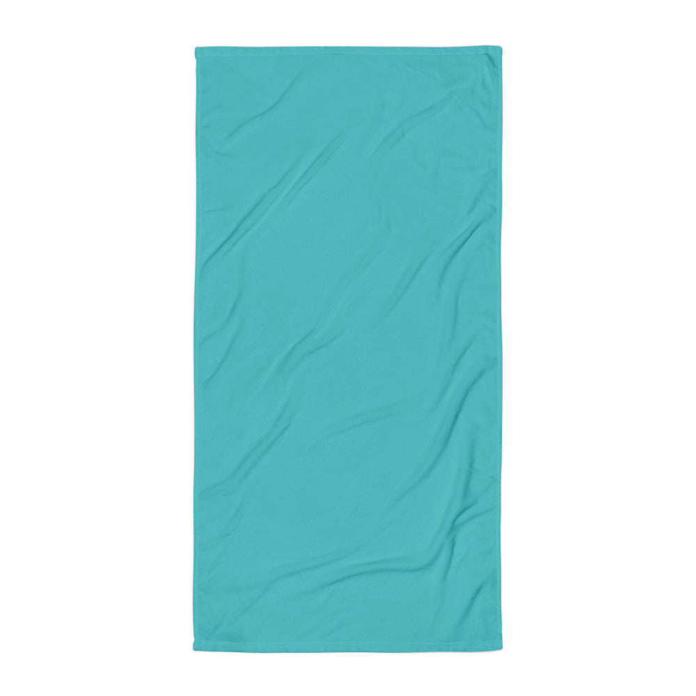 Teal Blue Beach Towel