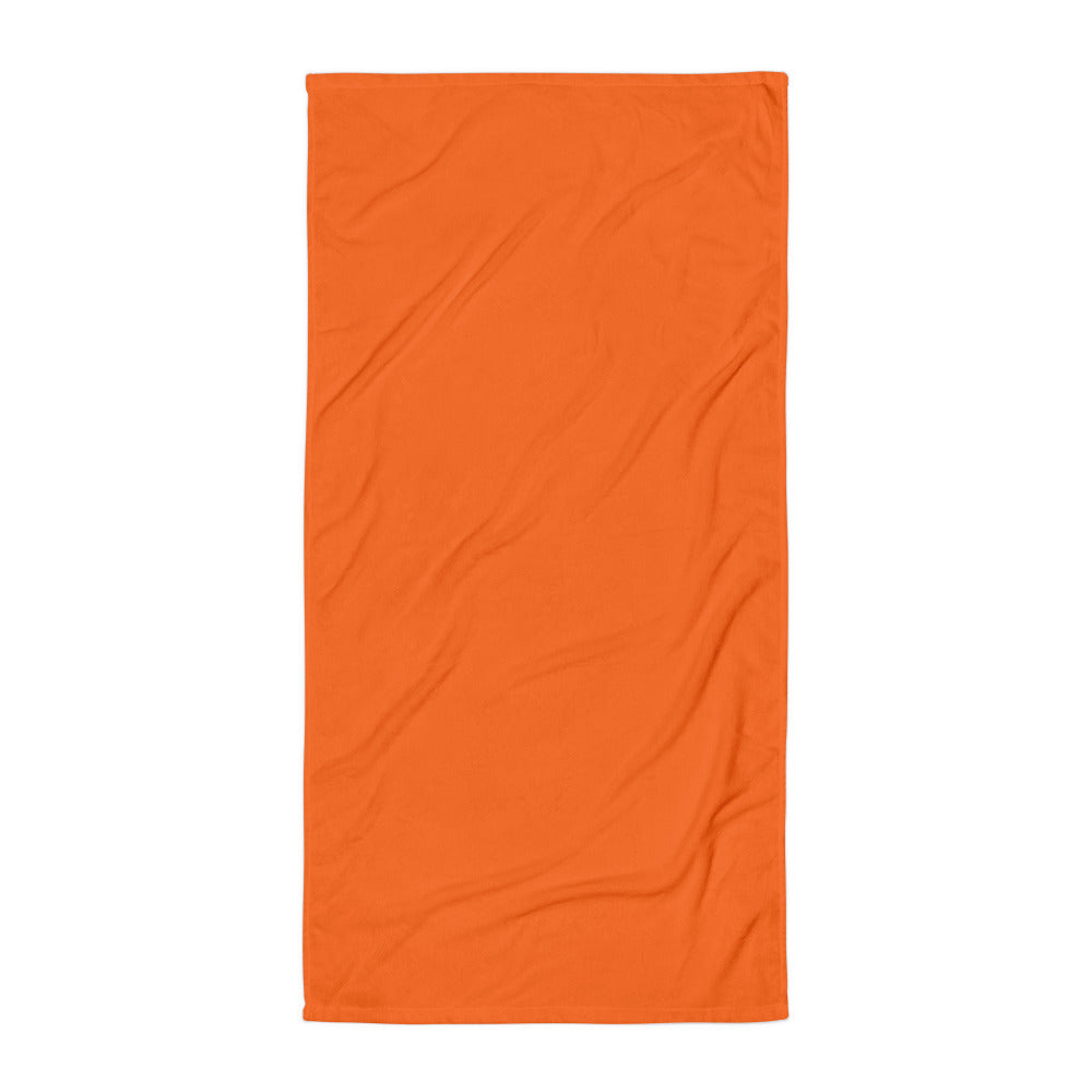 Bright Orange Beach Towel