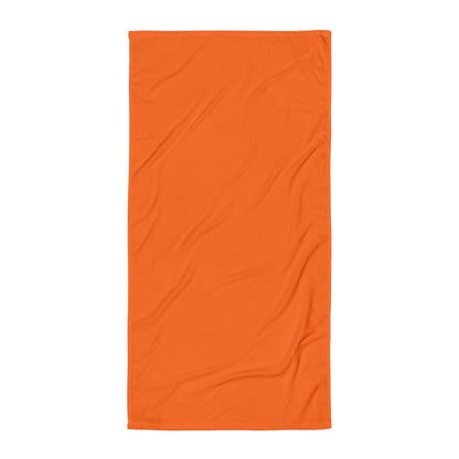 Bright Orange Beach Towel
