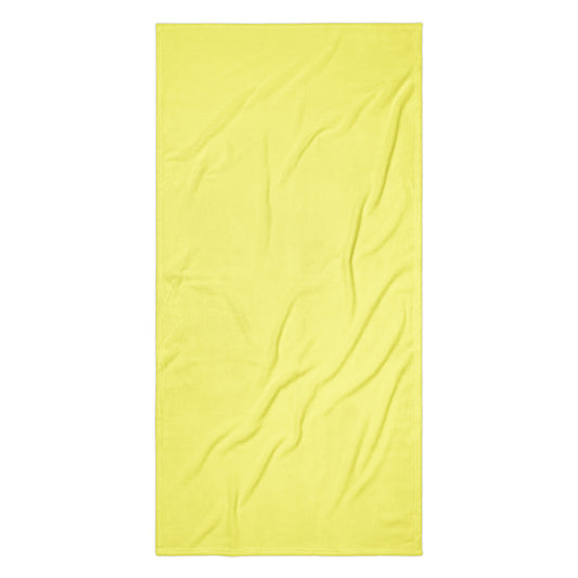 Bright Yellow Beach Towel