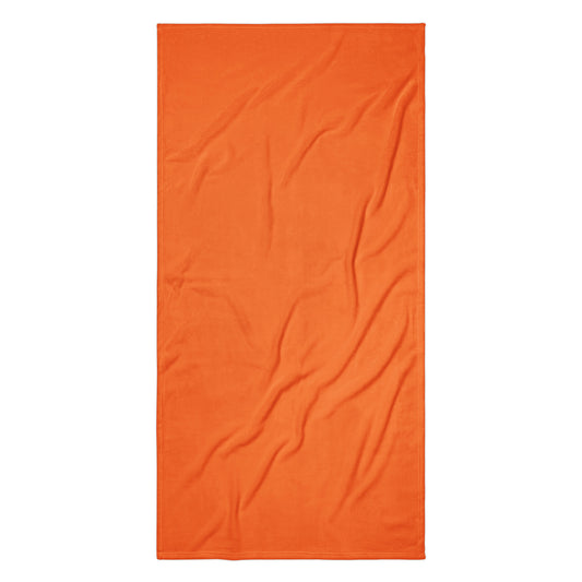 Bright Orange Beach Towel