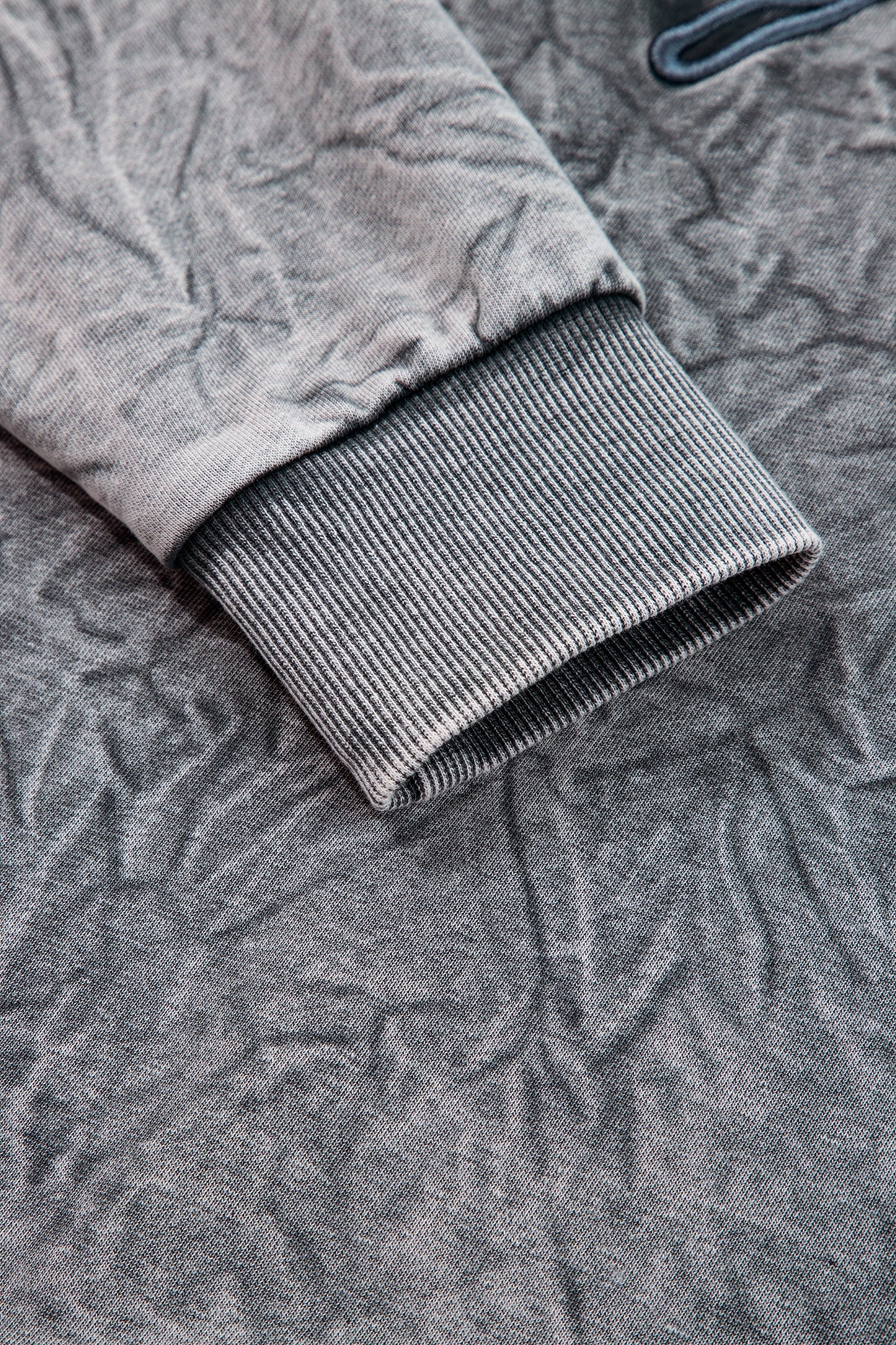 High-rise saved by grace Letter Embroidery Mineral Wash Loose Sweatshirt - Cowaa