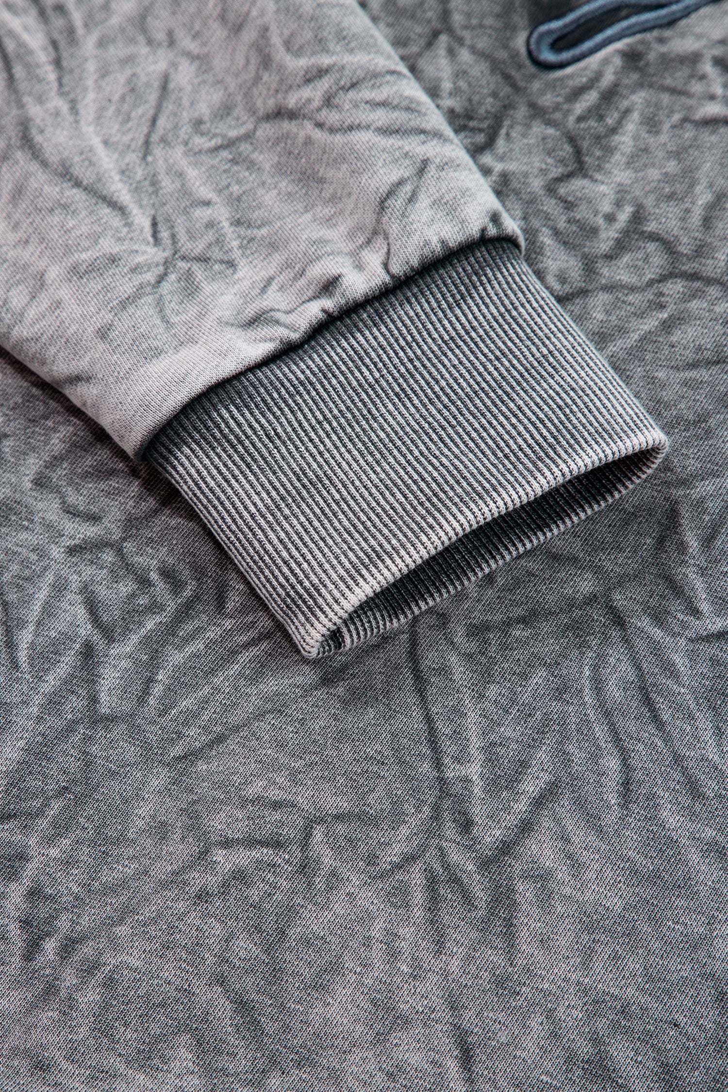 High-rise saved by grace Letter Embroidery Mineral Wash Loose Sweatshirt - Cowaa