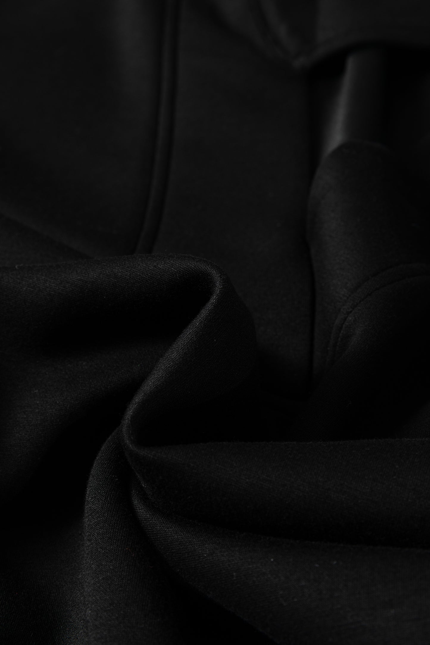 Bristol Black Collared V Neck Pullover Sweatshirt Sweatpants Set - Cowaa