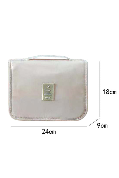 Apricot Multi-functional Make Up Organizer Travel Toiletry Bag - Cowaa