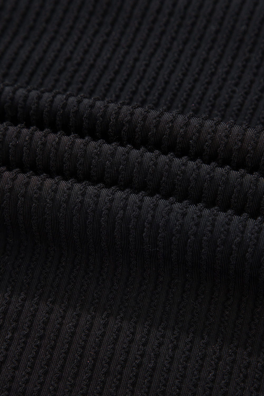 Black Corded MERRY Long Sleeve Top and Shorts Pajama Set - Cowaa