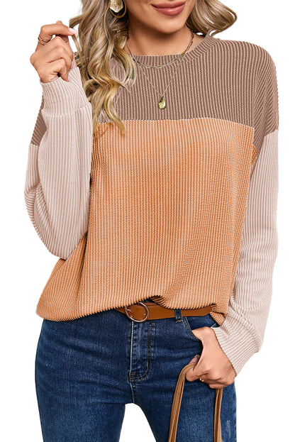 Corduroy Long Sleeve Top - Cowaa