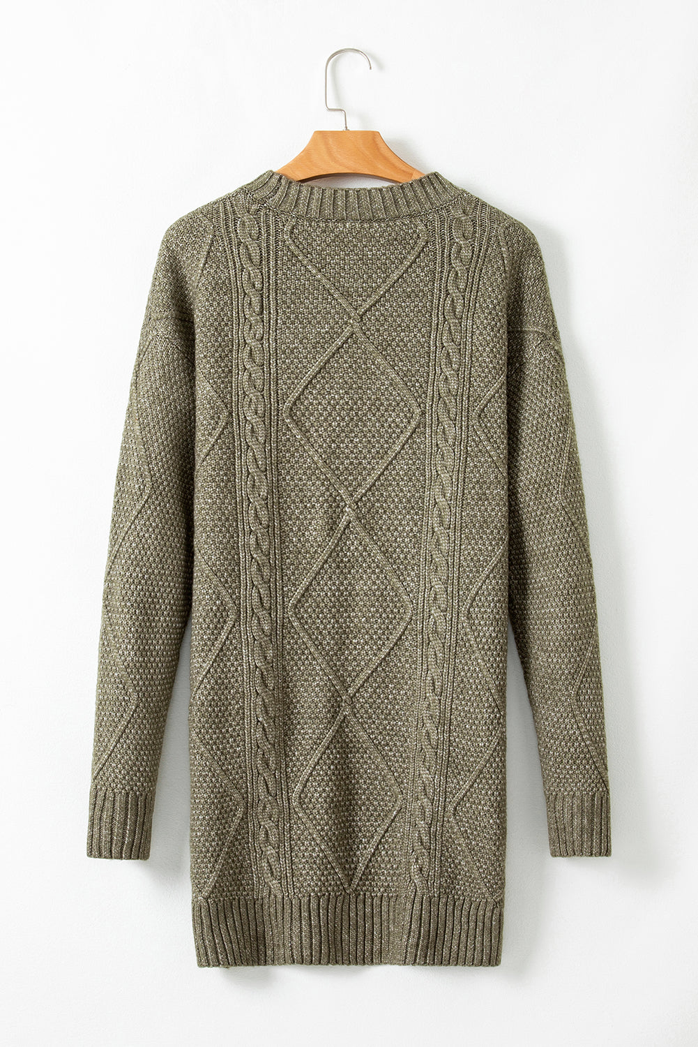 Knit Loose Fit Sweater Dress - Cowaa
