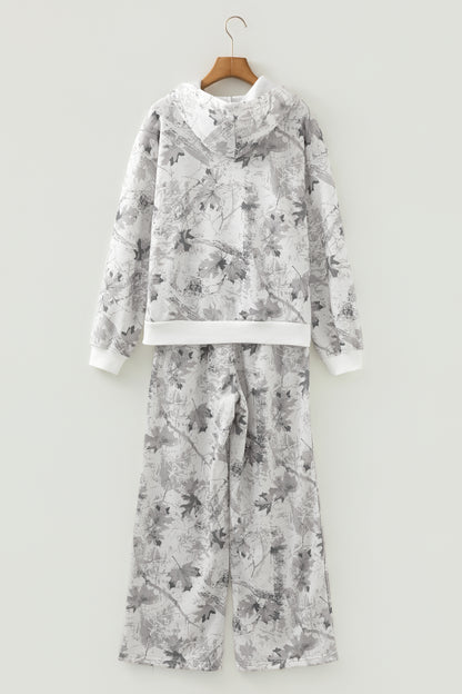 Light Grey Light Woodland Camo Classic Hoodie and Sweatpants Set - Cowaa