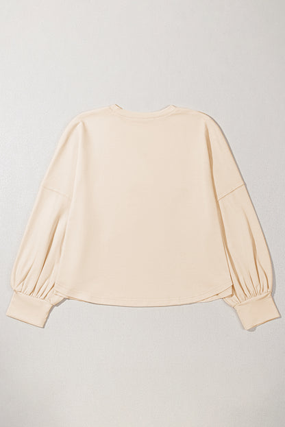 Beige Star Shape Studded Crew Neck Plus Size T Shirt - Cowaa