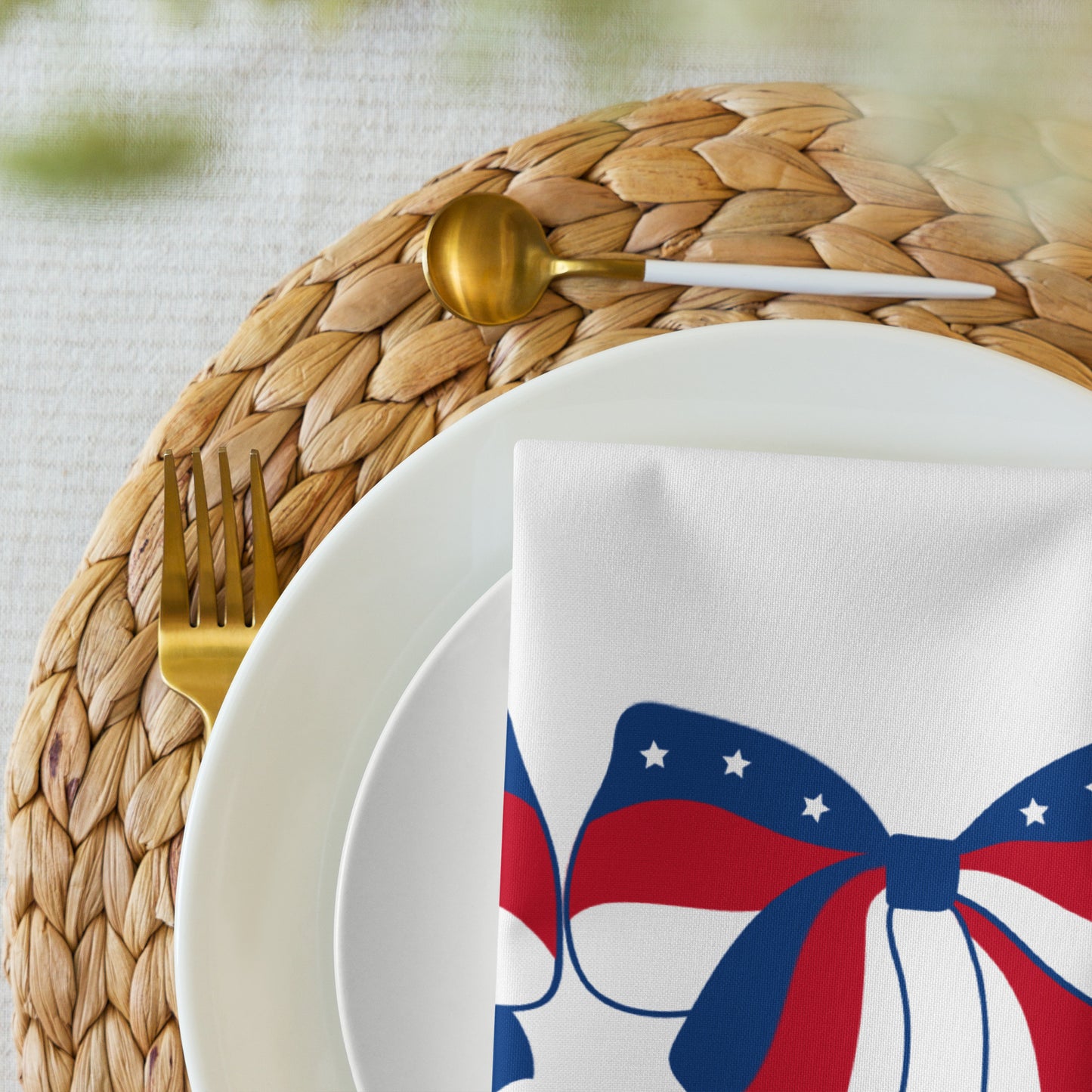 Patriotic Cloth Napkin 4 Piece Set