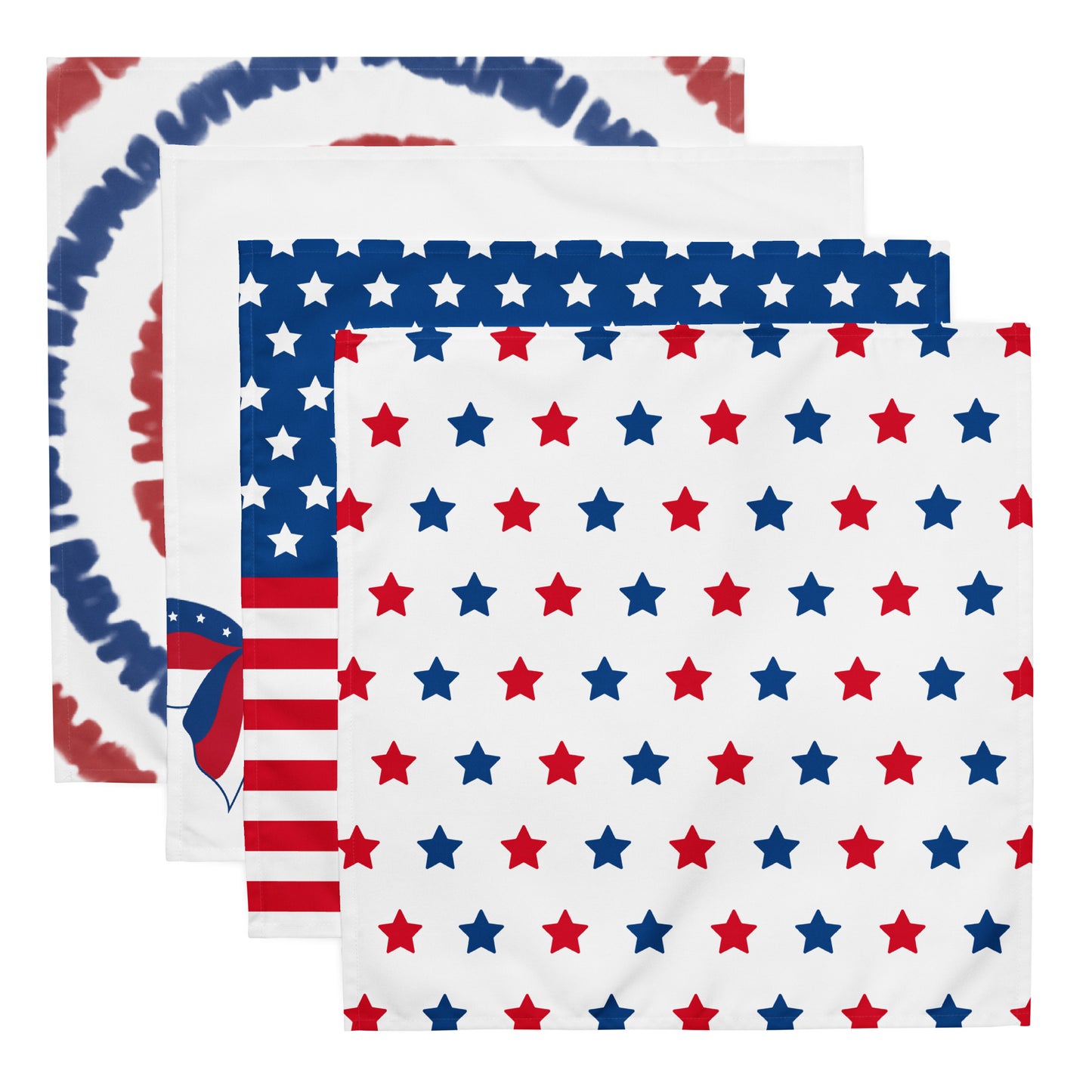 Patriotic Cloth Napkin 4 Piece Set