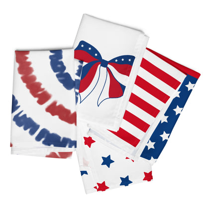 Patriotic Cloth Napkin 4 Piece Set