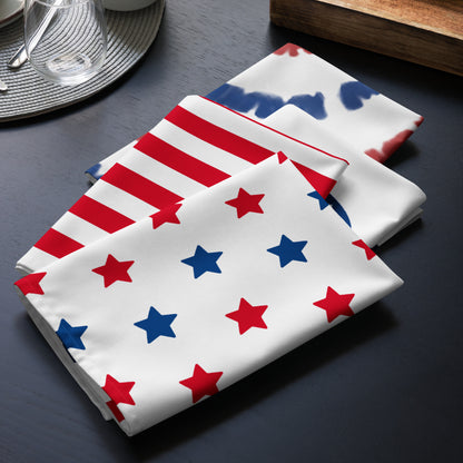 Patriotic Cloth Napkin 4 Piece Set