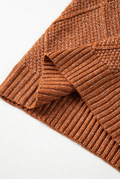 Knit Loose Fit Sweater Dress - Cowaa
