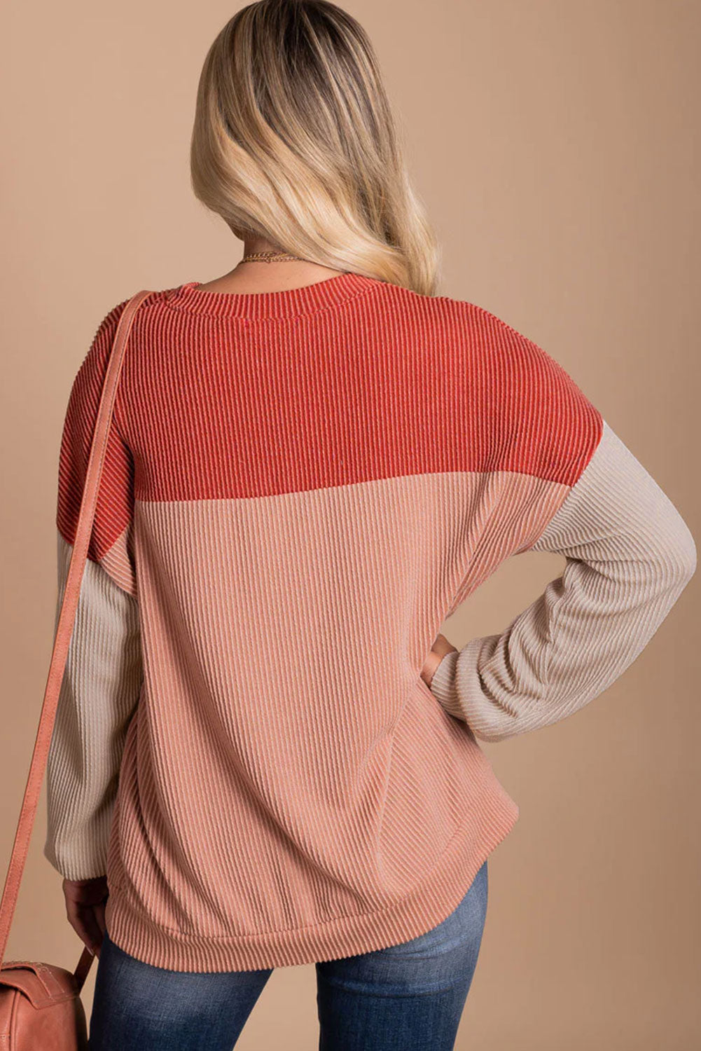 Corduroy Long Sleeve Top - Cowaa