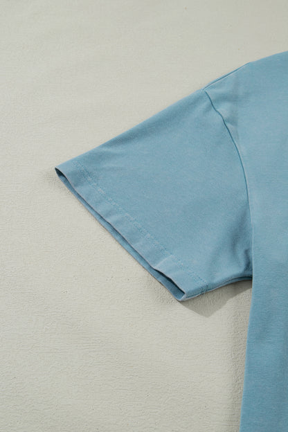 Stone Blue Camo GAME DAY Graphic T Shirt