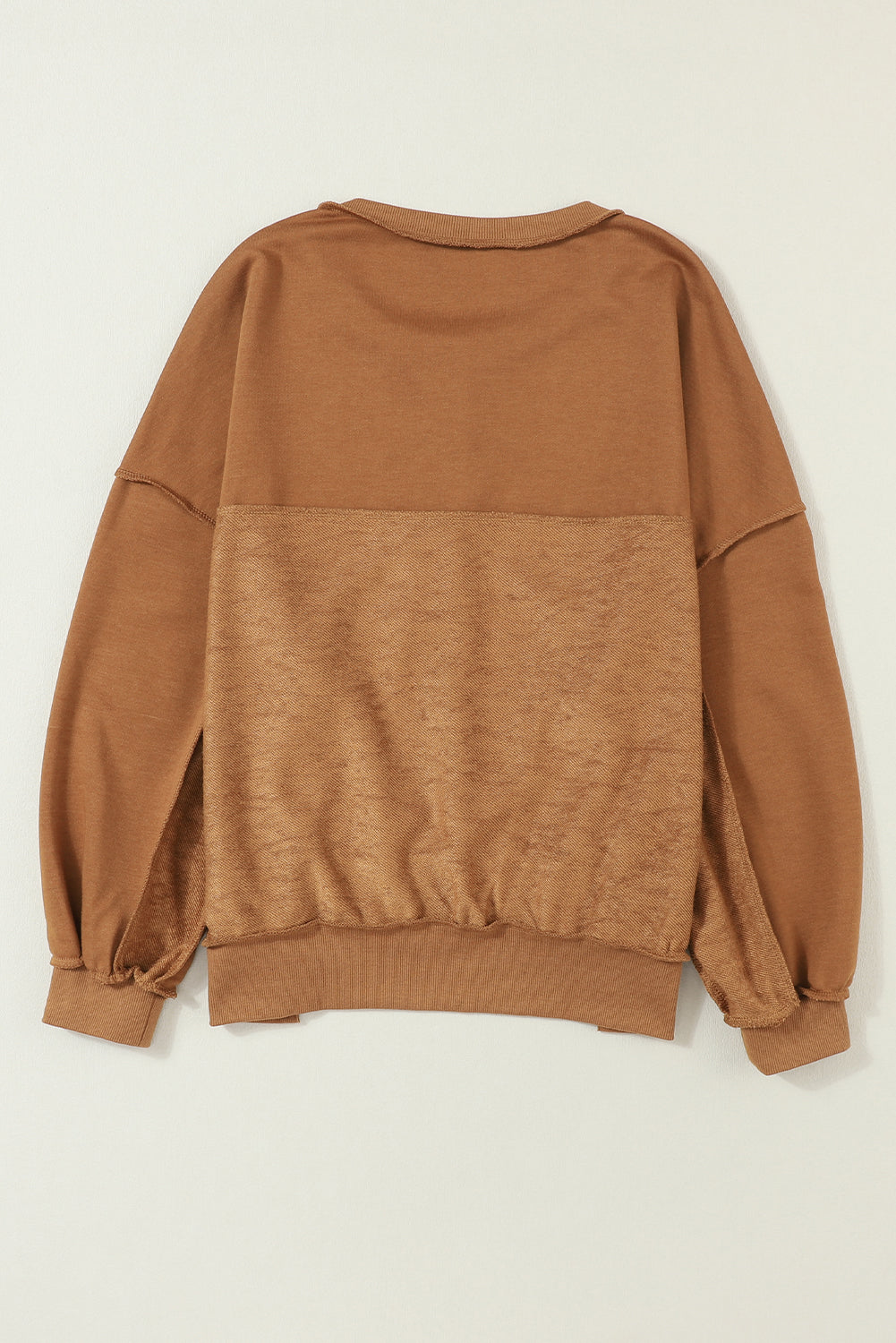 Slouchy Drop Shoulder Sweatshirt - Cowaa