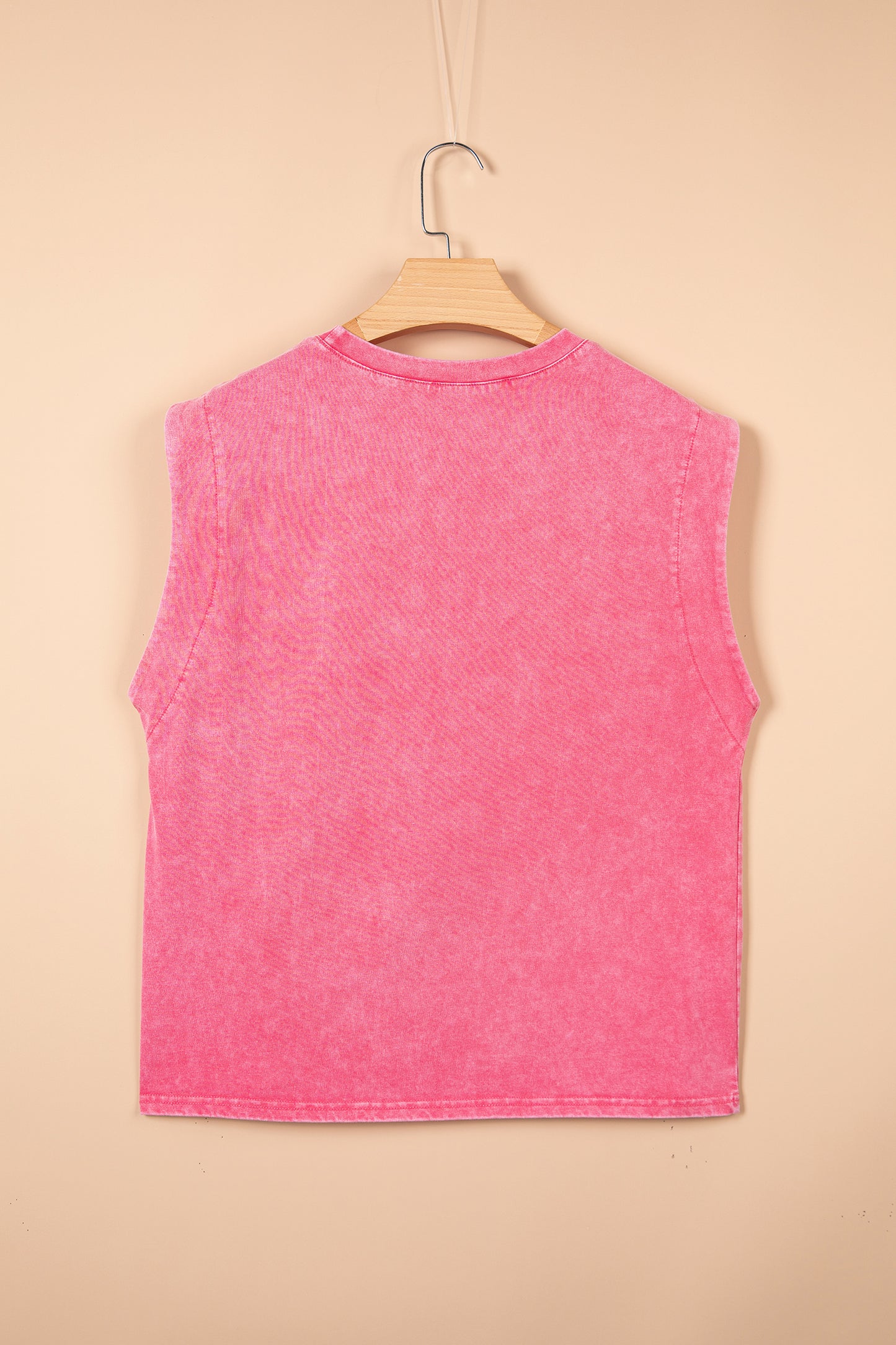 Bonbon Toner Washed Wild West Whiskey Print Sleeveless Muscle Top