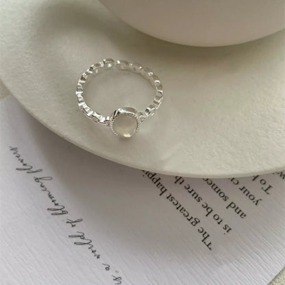 925 Sterling Silver Open Ring.