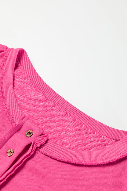 Slouchy Drop Shoulder Sweatshirt - Cowaa