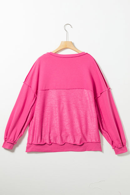 Slouchy Drop Shoulder Sweatshirt - Cowaa