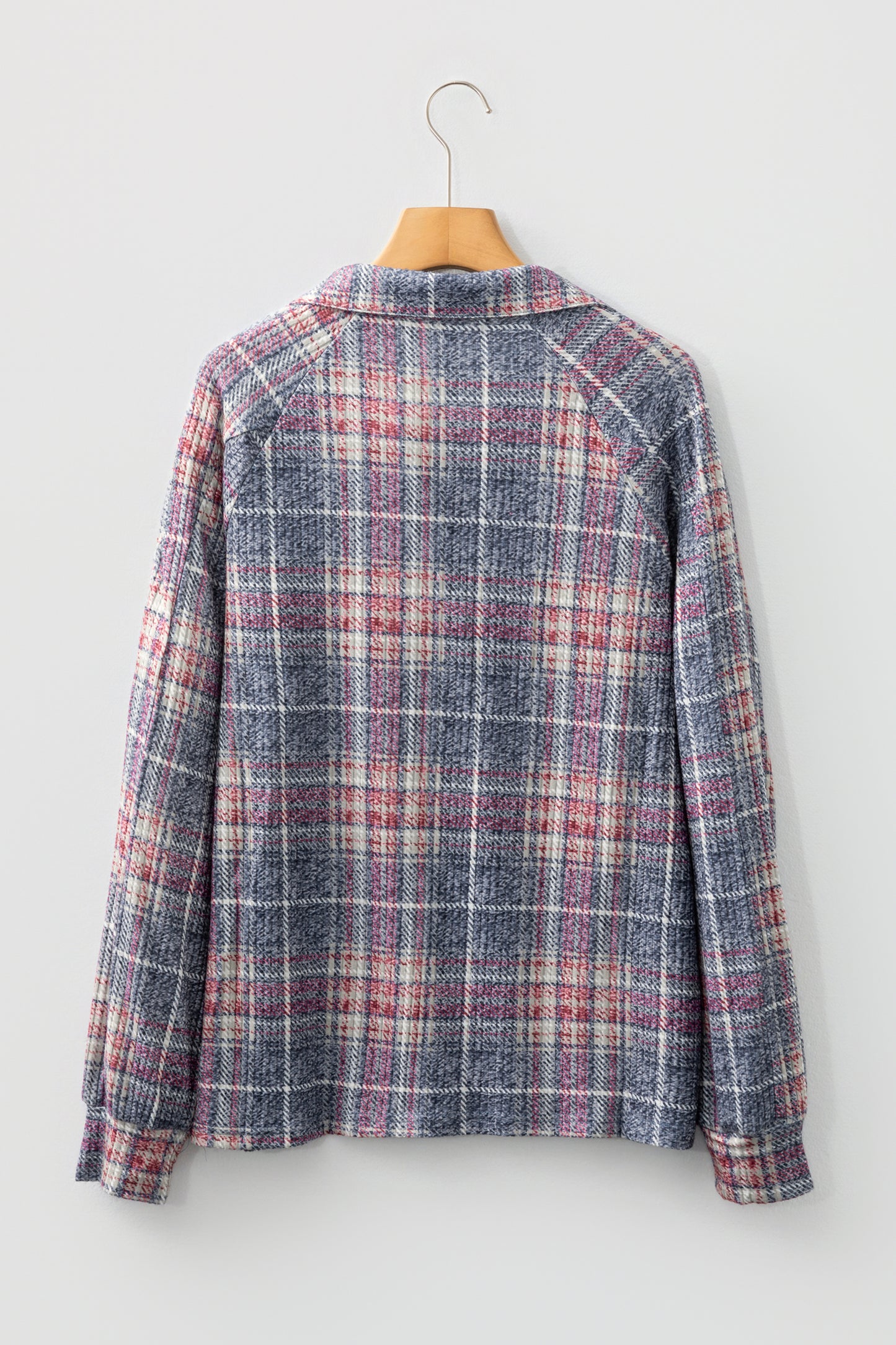 Multicolour Plaid Textured Chest Pocket Vintage Shirt