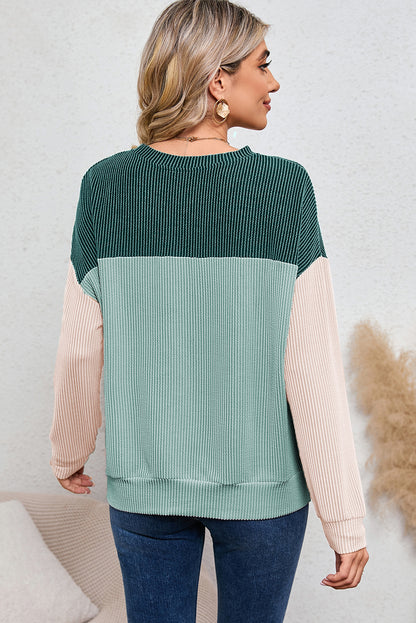 Corduroy Long Sleeve Top - Cowaa