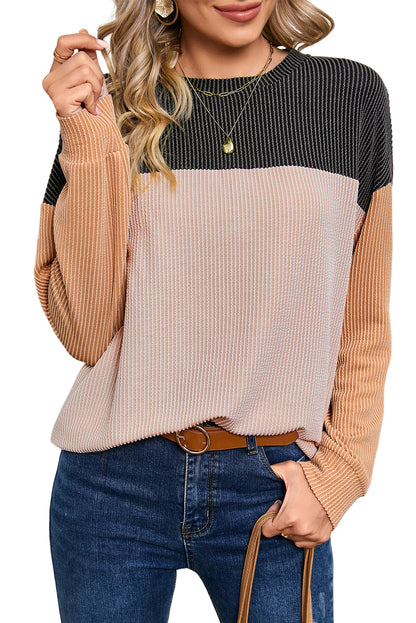 Corduroy Long Sleeve Top - Cowaa