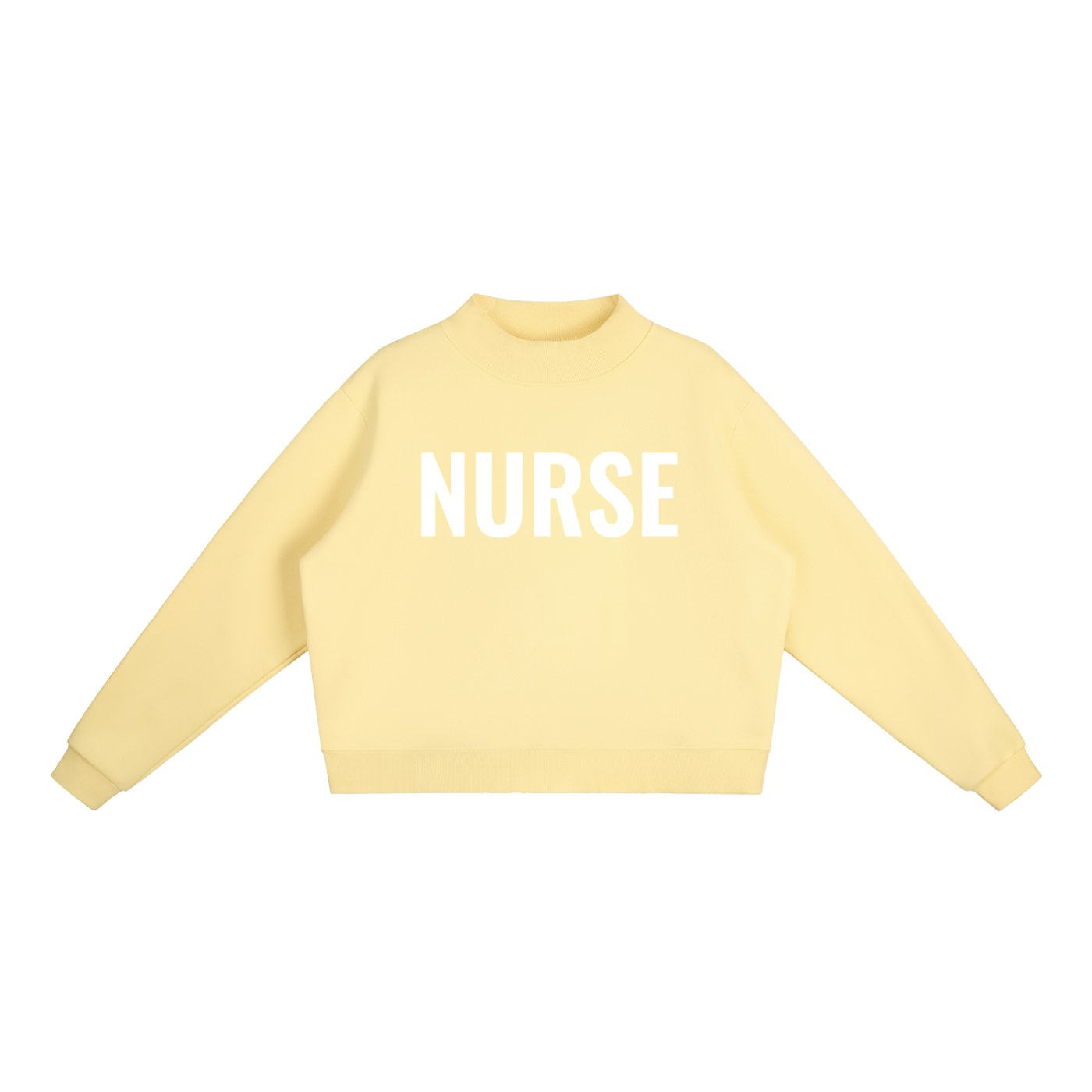 Nurse Essential Fleece Mock-Neck Crew Sweatshirt