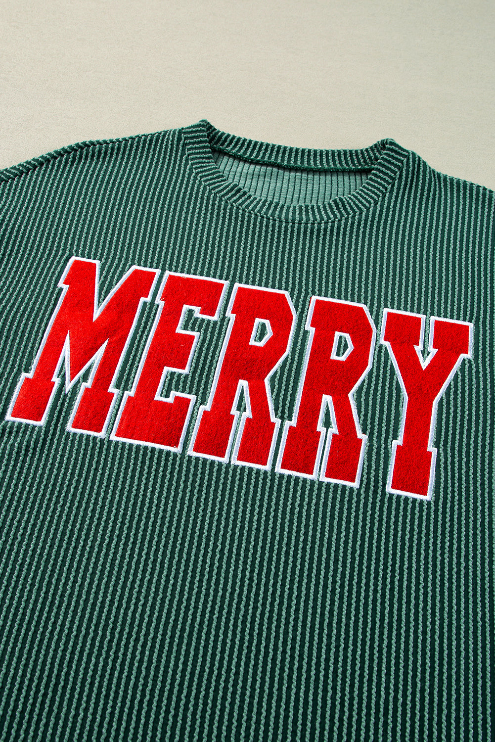 Black Corded MERRY Long Sleeve Top and Shorts Pajama Set - Cowaa