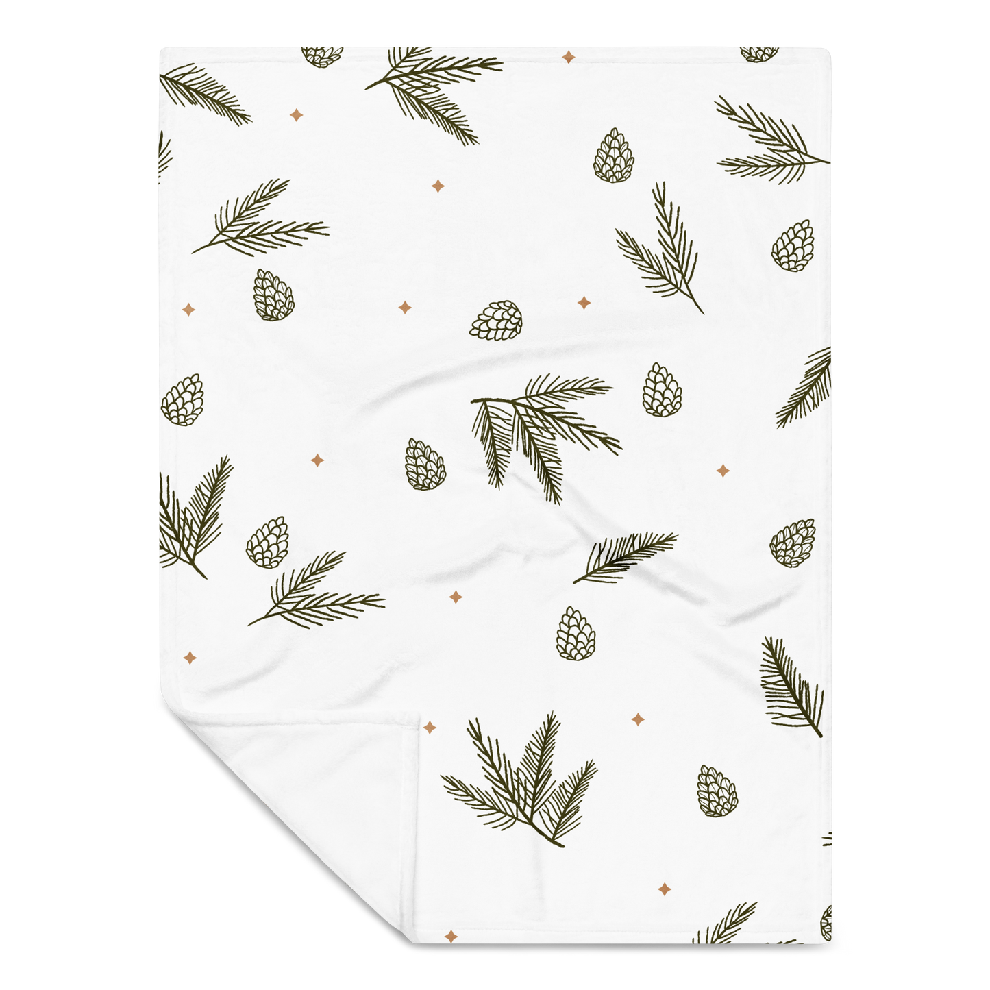 Pine Leaves Seasonal Throw Blanket