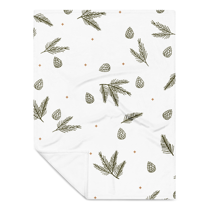 Pine Leaves Seasonal Throw Blanket