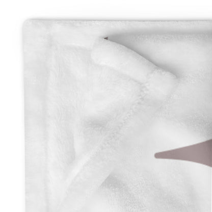 Taupe Bat Pattern Halloween Throw Blanket